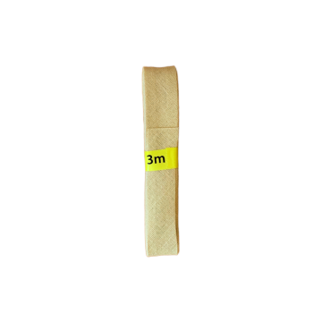 Biaisband klosje - 3m - Light Mustard