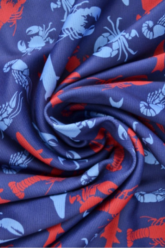 Jogging - Red/Blue Seafood on Dark Blue