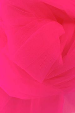 Brandvertragende Tule - 300cm - Neon Pink
