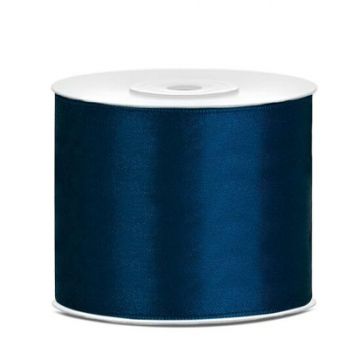 Budget Satijn Lint - Per Rol - 50mm - Navy