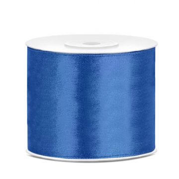 Budget Satijn Lint - Per Rol - 50mm - Blauw