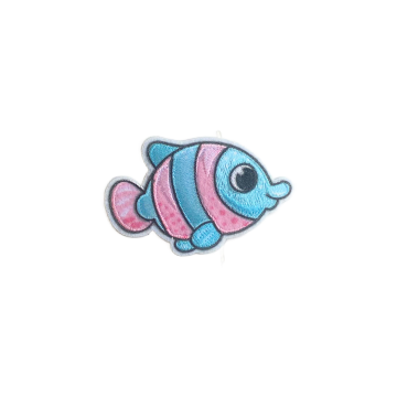 Applicatie Cute Fish Pink/Blue