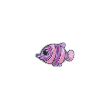 Applicatie - Cute Fish Pink/Purple - Tiny