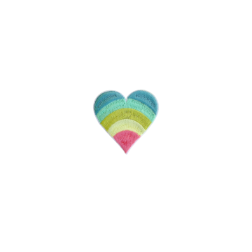Applicatie Heart Rainbow Dark - Tiny