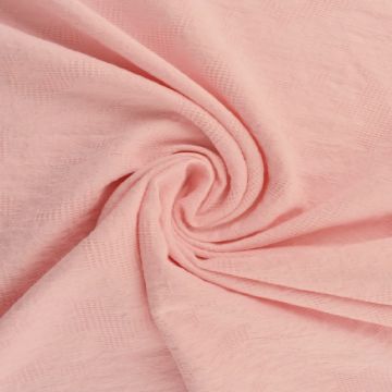 Cotton - Jacquard Roses - Light Pink