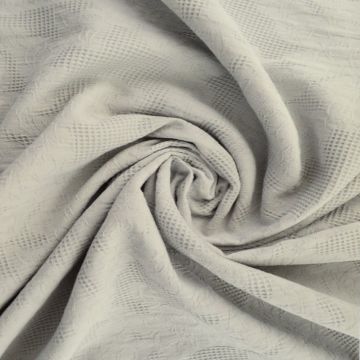 Cotton - Jacquard Roses - Silver/Grey - 25