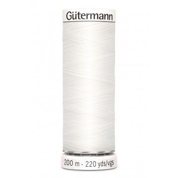 Gütermann 200 meter naaigaren - wit