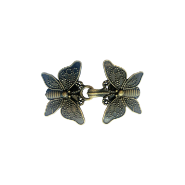 Vest-/Noorse Sluiting - Butterfly - Bronze