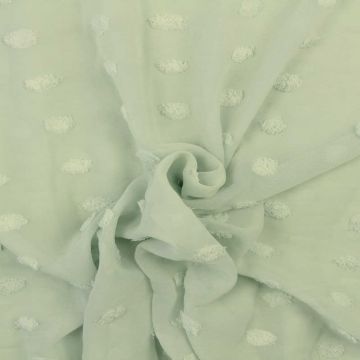 Chiffon Dots - Vintage Green