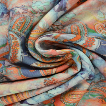 Jogging - Orange/Blue Mistic Paisley and Flowers