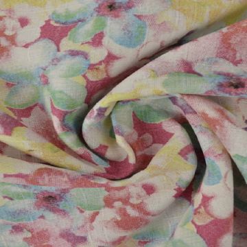 Katoen Canvas - Flowerfield Multicolor