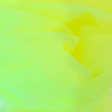 Brandvertragende Tule - 280cm - Neon Yellow