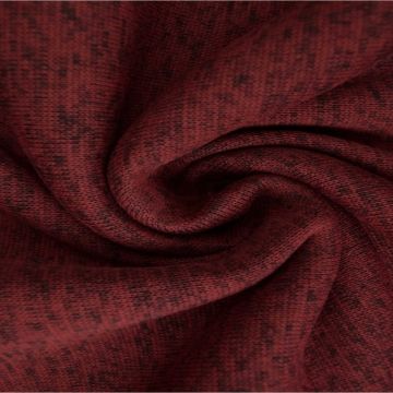 Sweat Melange - Dark Red/Black