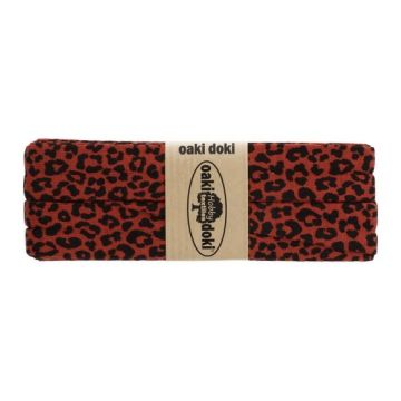 Oaki Doki Biaisband Tricot - Leopard - Brique