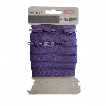 Opry Spiraal Rits 3m - Vintage Purple